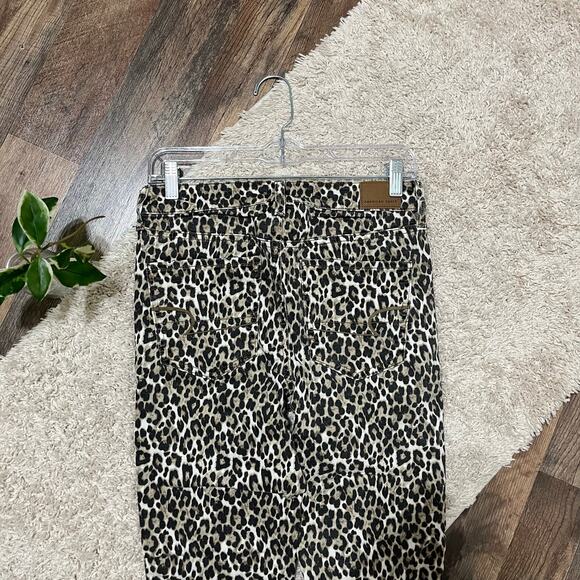 American Eagle 6 Regular Leopard Print High Rise Stretch Jegging Skinny Jeans - Picture 4 of 6
